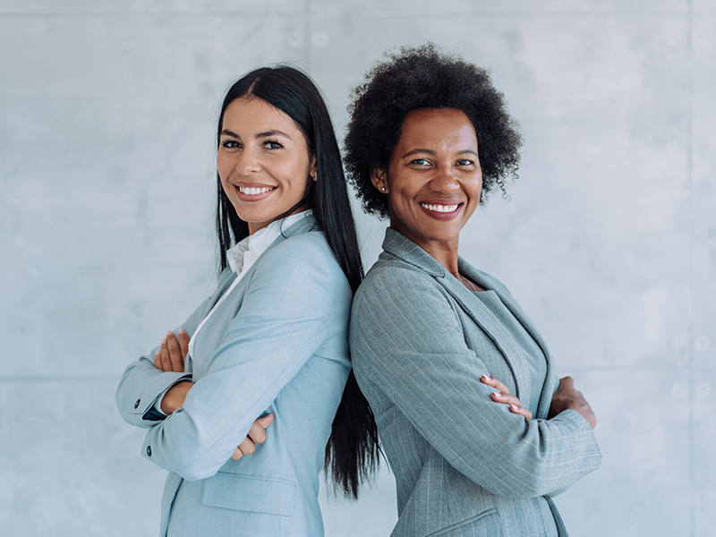 successful business woman team